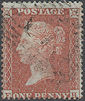 1855 1d Red C4 Plate 3 'EH'