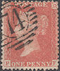 1857 1d Bright Red C9(4) Plate 31 'PF'