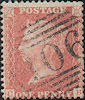1857 1d Pale Red C9(3) Plate 35 'CB'
