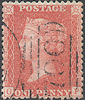 1857 1d Bright Red C9(4) Plate 48 'GF'