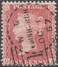 1857 1d Rose C9A(2) Plate 53 'OL'